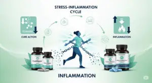 5 best supplements to reduce cortisol and inflammation featuring CortiSync for dual-action anti-inflammatory benefits